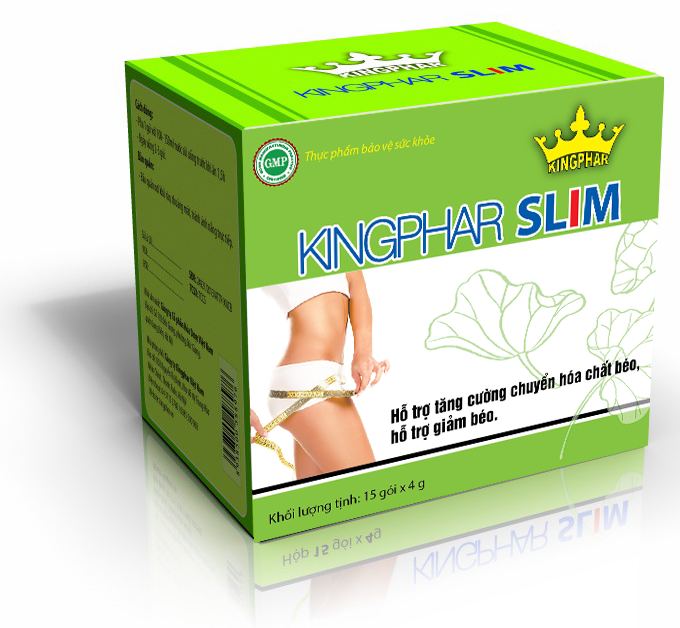 Trà Hỗ trợ giảm cân Kingphar Slim Vinh thịnh vương (h/15g/4gr)